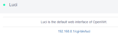 luci installed