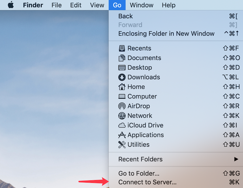 finder_connect_to_server